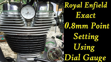 Royal Enfield point setting | Exact 0.8mm