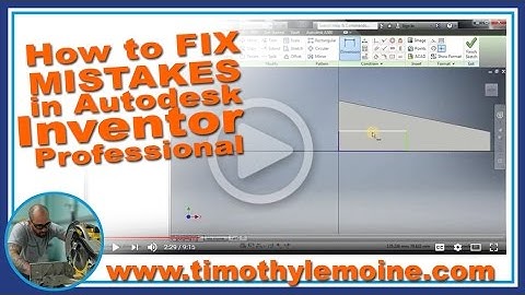 How to Fix Mistakes in Autodesk Inventor Professional