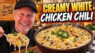 The BEST Creamy White Chicken Chili | Easy One-Pot Dinner