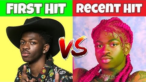 RAPPERS FIRST HIT VS MOST RECENT HIT (2021 VERSION)