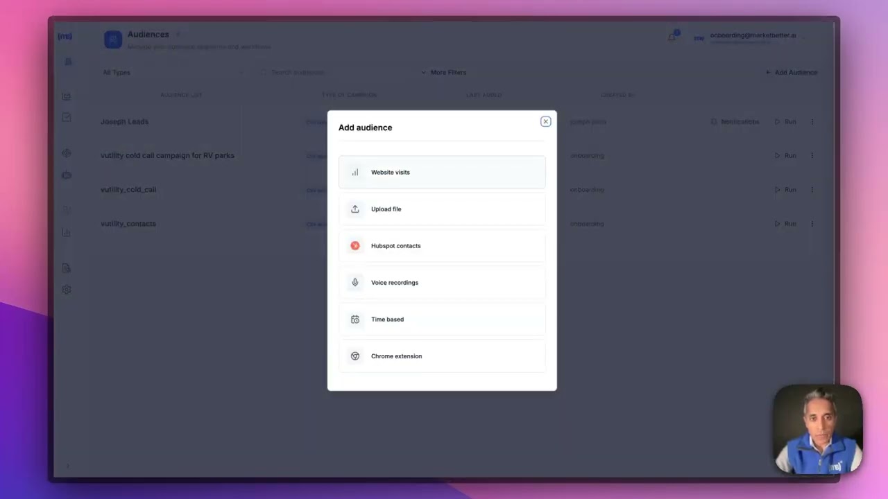 Creating Audiences from Website Visitors