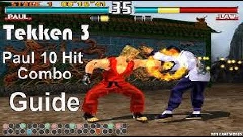 Tekken 3 - Paul All 4 Hit Combo Guide 4K 60FPS  2024 GAME HUB