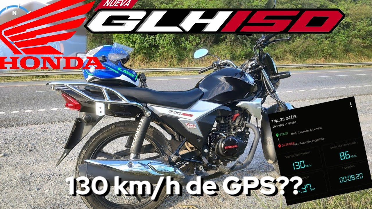 Honda glh 150 velocidad máxima (top speed GPS)