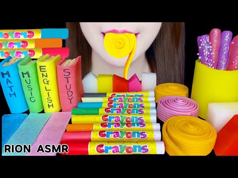 【ASMR】【咀嚼音 】EDIBLE STATIONERY 食べられる文房具MUKBANG 먹방 食べる音 EATINGSOUNDS NOTALKING