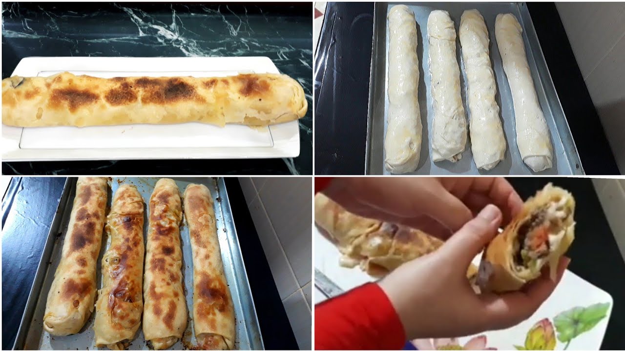 ساندوتش الفطير الشرقي باللحمه (فطيرةالصاروخ) أحلي من المطاعم  😋