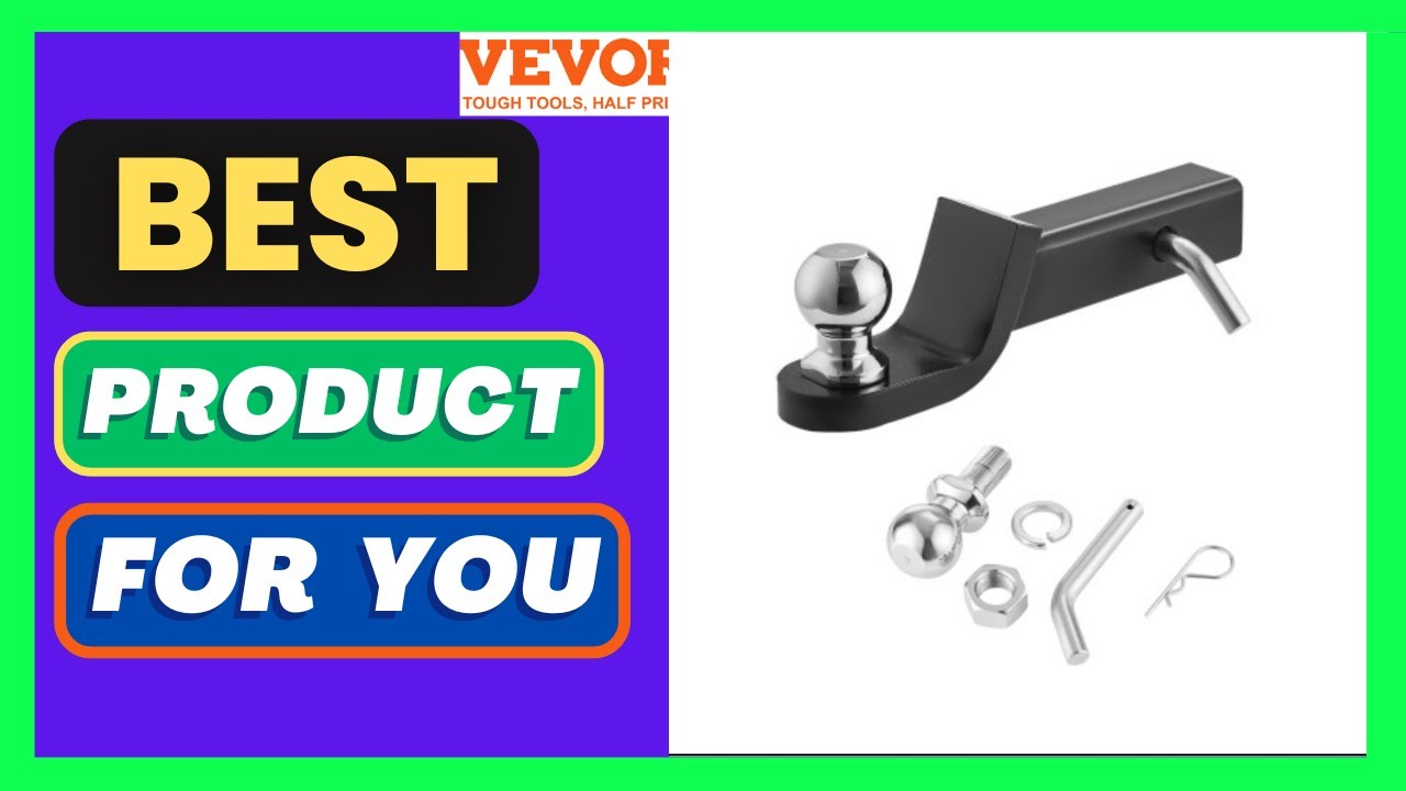 VEVOR Trailer Hitch, Fits 2 Inches Receiver, Trailer Hitch Ball Mount with 2 Inches Ball and