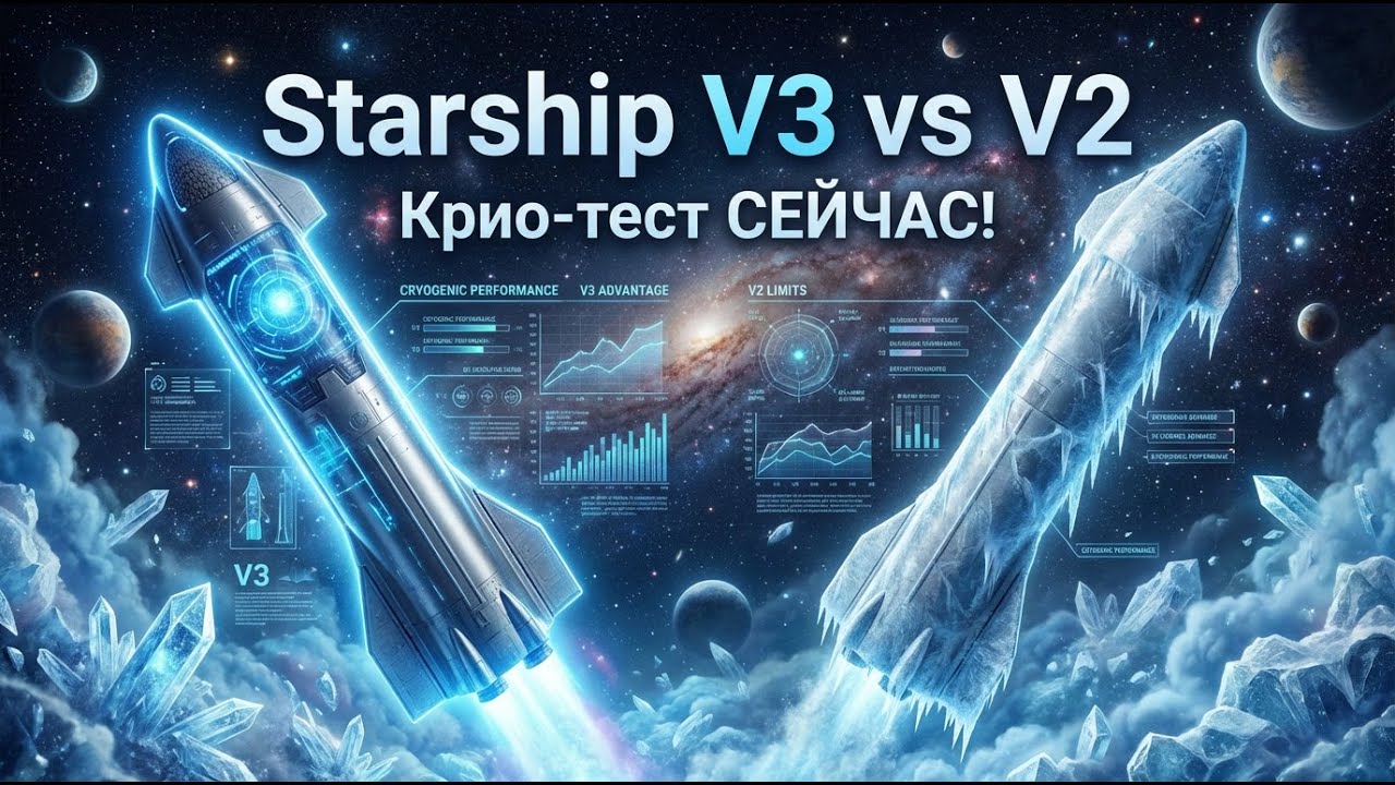 Starship V3 против V2: Критические крио-тесты прямо сейчас