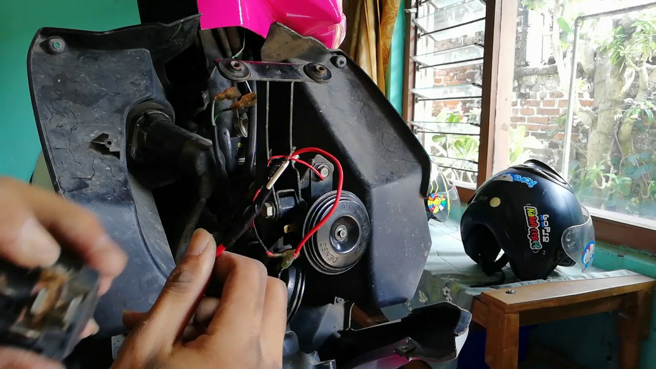  CARA  PASANG  KLAKSON MOBIL  DI  MOTOR  tanpa sikring YouTube