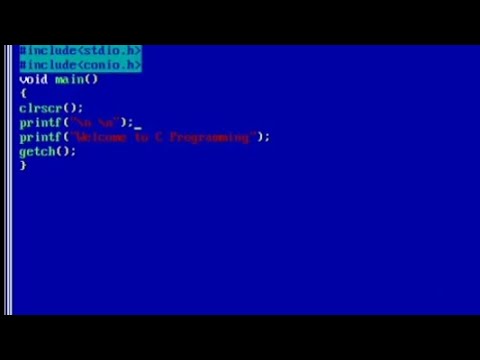 How to Print Welcome to C Programming  || using c ||#FAMOUSSHOPIAN