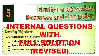DAV CLASS 8 COMPUTER CHAPTER 5 | IDENTIFYING NETWORKED RESOURCES AND COMPUTERS | INTERNAL QUESTIONS.