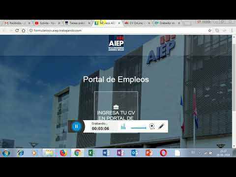 TUTORIAL 1 UNIDAD 2 CV PORTAL DE EMPLEOS