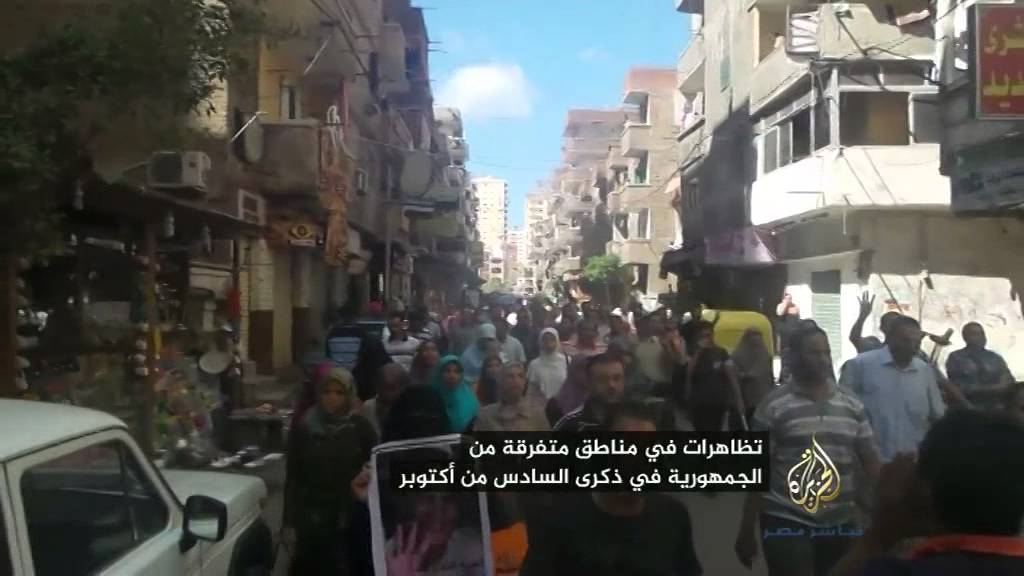 تظاهرات مناهضة للانقلاب بمحافظات مصر في ذكرى ٦ أكتوبر