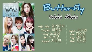 [Karaoke Phiên âm có tiếng đàn] Butterfly - Weki Meki
