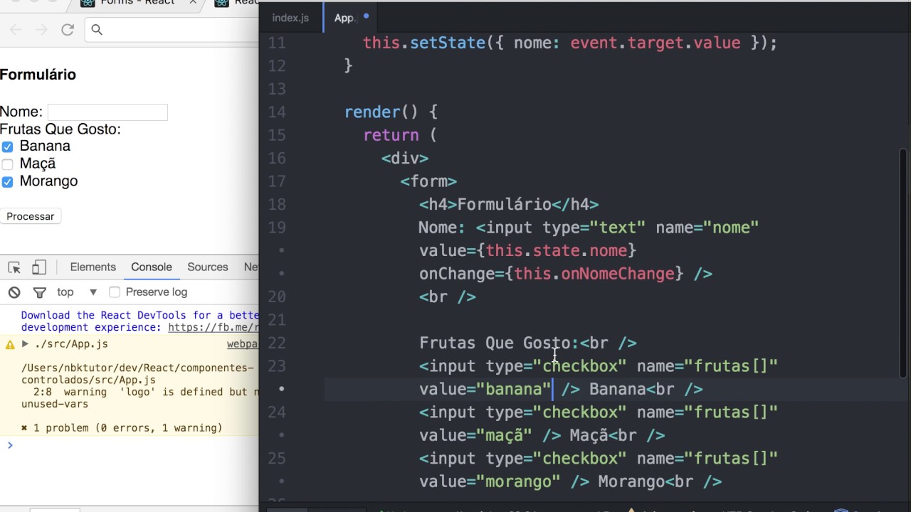 0007-05 React: Componentes Controlados