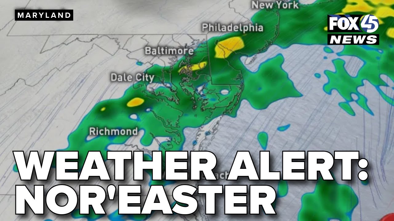Tracking the Nor'Easter affects on Maryland