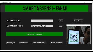 Smart Absensi, Scan QR Code From Webcam & Hand Detection using PYTHON (Threading & Processing) #UTS screenshot 2