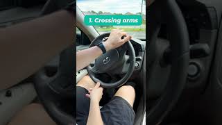 How do you steer? #driving #drivinglesson #drivingtips #dmvtest