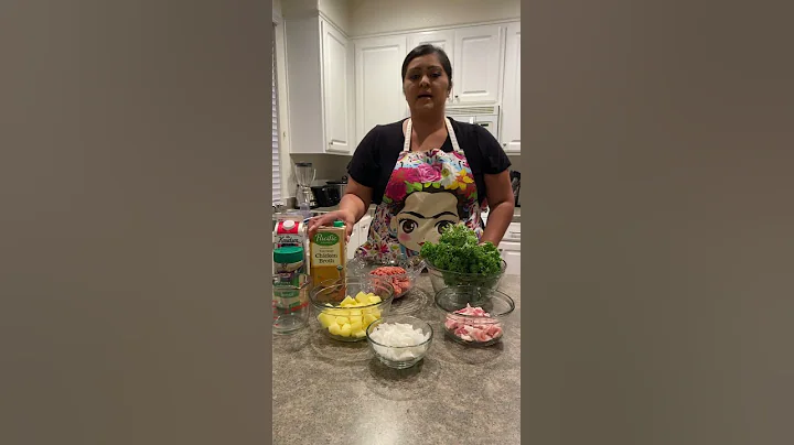 Part 1 of Zuppa Toscana Soup prepared by Amalia