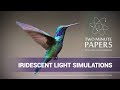 Iridescent Light Simulations | Two Minute Papers #165