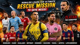 Cristiano Ronaldo leads an elite rescue team to save Messi after Zlatan Ibrahimović kidnaps him!