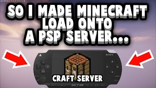 So I Tricked Minecraft Into Joining A PSP Minecraft Server...