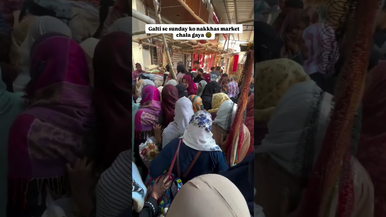 Nakkas market at Lucknow on Sunday 😳😳😳😳