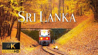 FLYING OVER SRI LANKA (4K Video UHD) - Relaxing Music With Beautiful Nature Film For Chilling Out