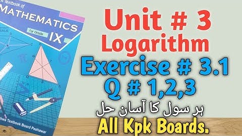 Exercise 3.1 Q.1,2 & 3,Class 9th Maths||All kpk Boards.