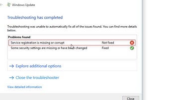 Fix Service Registration is Missing or Corrupt Error on Windows 10