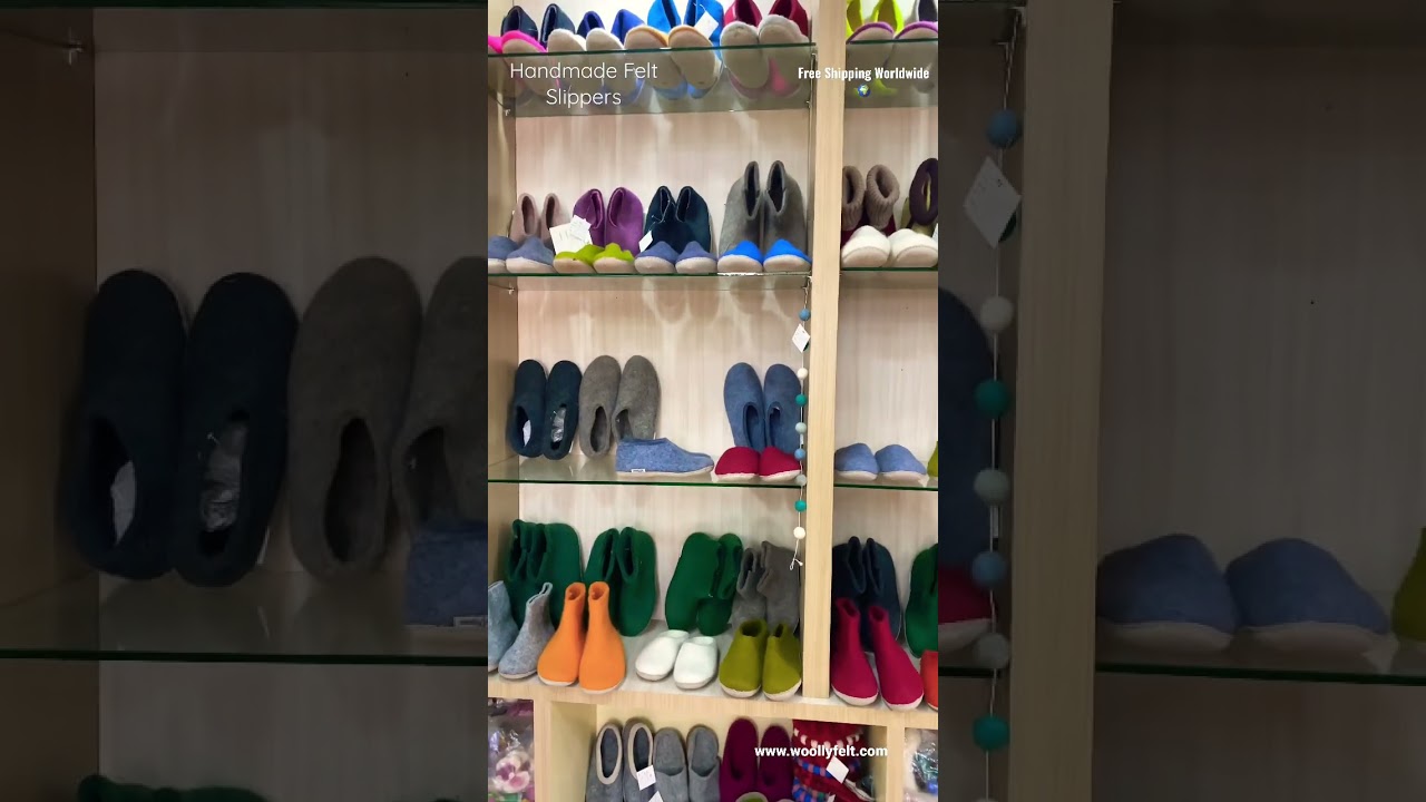 Handmade Felt Slippers - woollyfelt.com 