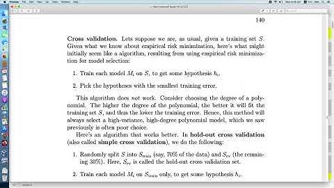 Bài 3.2 Model selection via cross validation lựa chọn mô hình = kiểm tra chéo: ML