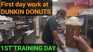 first day at dunkin donuts