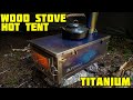 Hot Tent Stove - Pomoly T1 Titanium Wood Stove