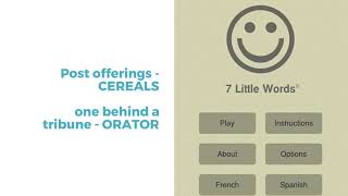 7 Little Words Daily Puzzle September 30 2018