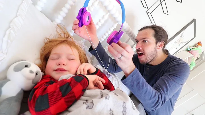 Adley Wont Wakeup!! Asleep Morning Routine! Dad helps get me ready! (what Adley dreams about)