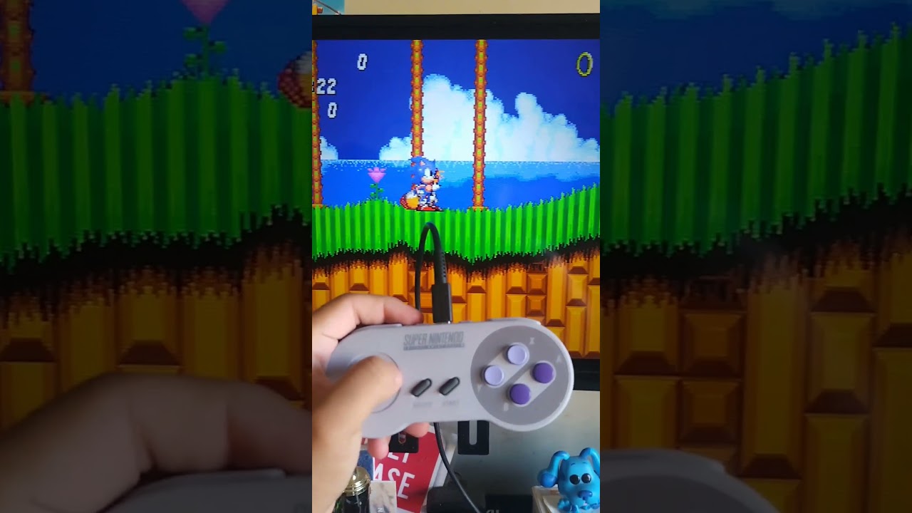 playing Sonic the Hedgehog 2 for the Sega Genesis switch online with a SNES switch online controller