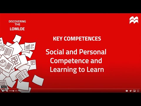 Discovering the LOMLOE: Key Competences -  Social and Personal Competence and Learning to Learn
