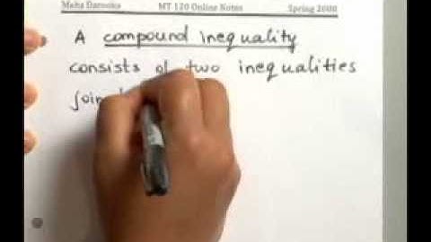 9.1.1 Inequalities and Absolute Values: Intersection of Sets and Compound Inequality with "And"