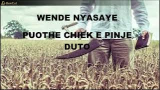 WENDE NYASAYE PUOTHE CHIEK E PITHE DUTO NYAGENDIA SONGS