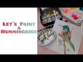 Let&#39;s paint a hummingbird|#rockpainting #paintedrocks