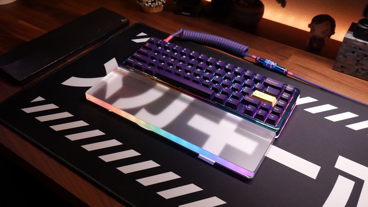 Подставка для запястий из матового акрила для игровой клавиатуры