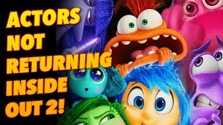 Inside Out 2! Shocking Reason 2 Actors are NOT Returning to the Disney Pixar Sequel!
