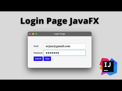 Login Form using JavaFx | Intellij | JavaFx Login | Desktop Application