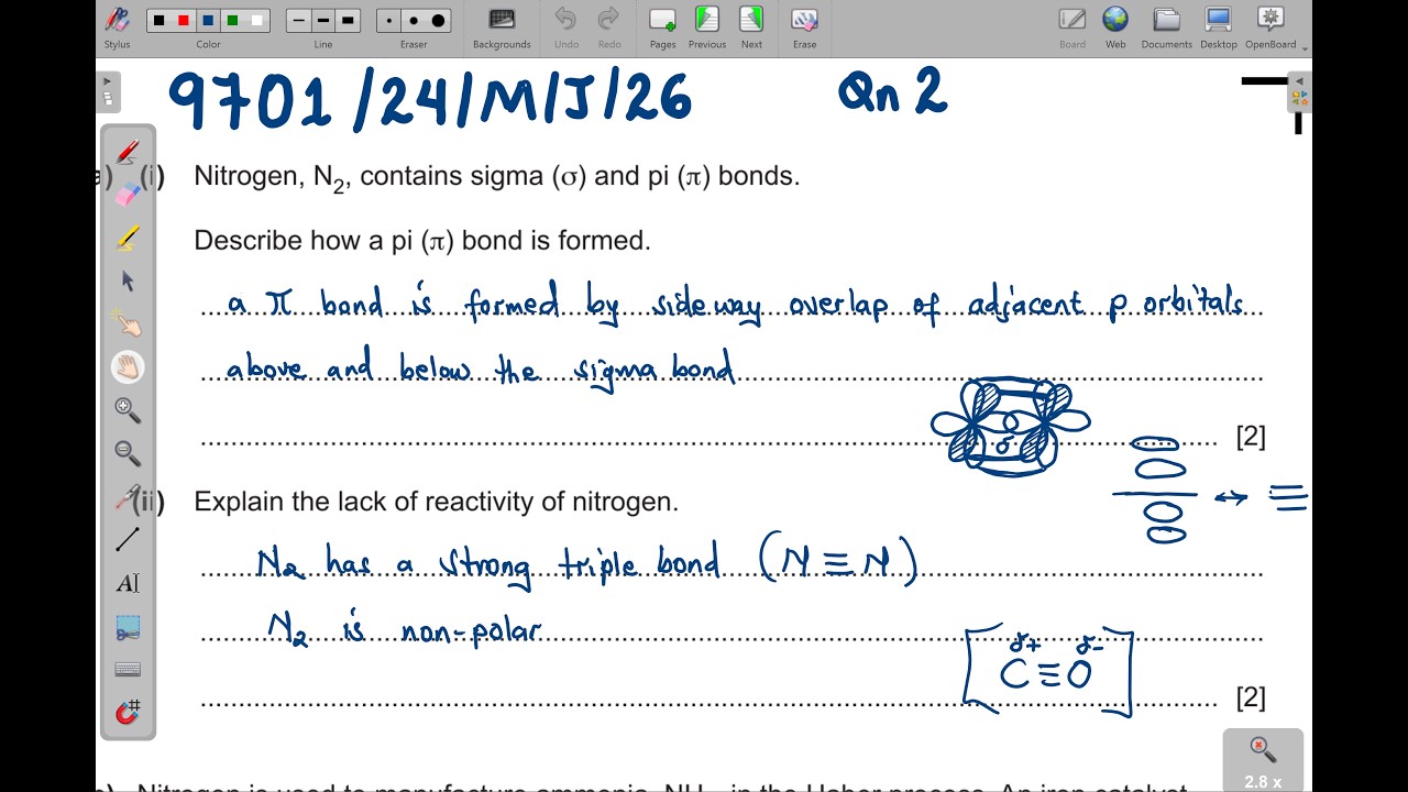 9701/24/M/J/26 - Qn2 - AS LEVEL CHEMISTRY PAPER 24 MAY/JUNE 2026