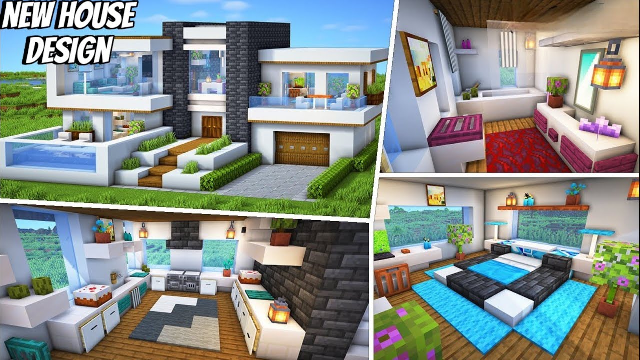 I BUILT MY DREAM HOUSE IN MINECRAFT! (Part 2) - YouTube