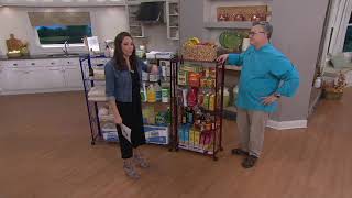 Cook's Essentials 5-Tier Deluxe Folding Storage Rack on QVC