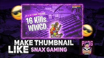 How to Make🔥 Thumbnail Like @Snax Gaming On Android 📱| How to make Gaming Thumbnail on Android📱|