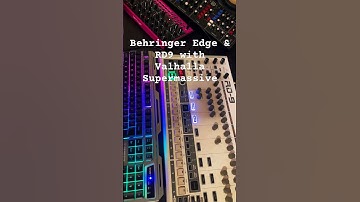 Behringer Edge & RD9 with Valhalla Supermassive #electronicmusic #behringer #synthesizer #foryou