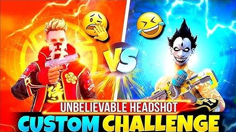 1 Vs 1 Custom Room Challenge! 🎯 ONLY ONE-TAP HEADSHOTS Allowed! (God Level Gameplay)#garenafreefire