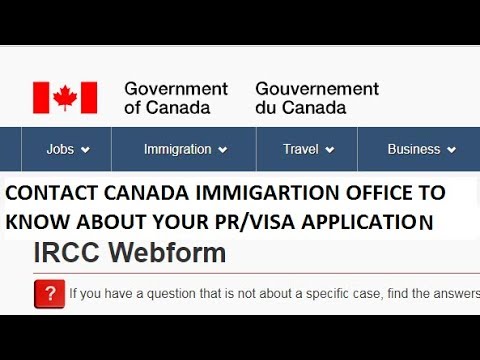 How to contact immigration office canada to know about your visa status -  YouTube